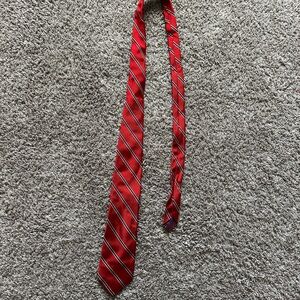 Classic Red Striped Men's Tie